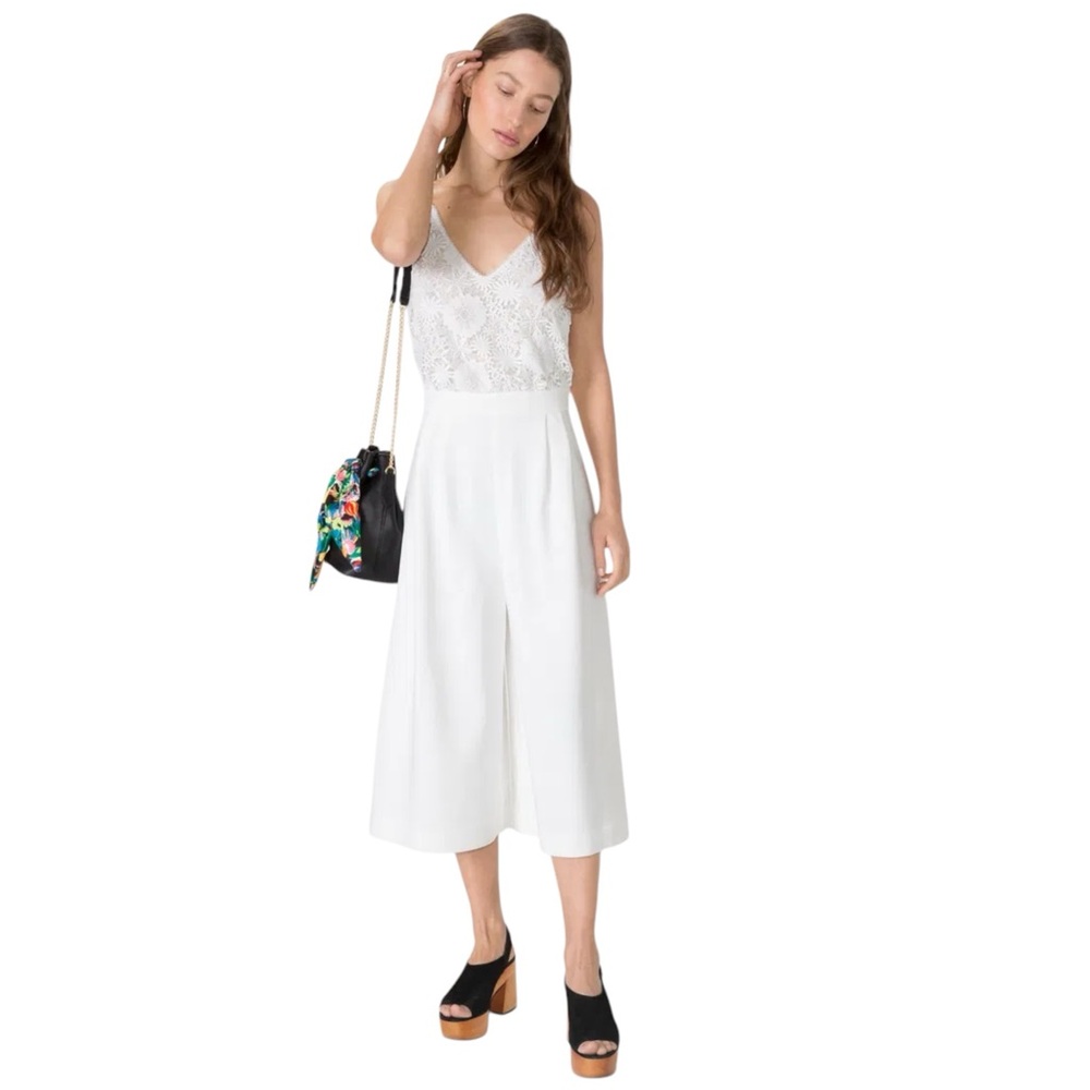 & Other Stories Lace Culotte Jumpsuit